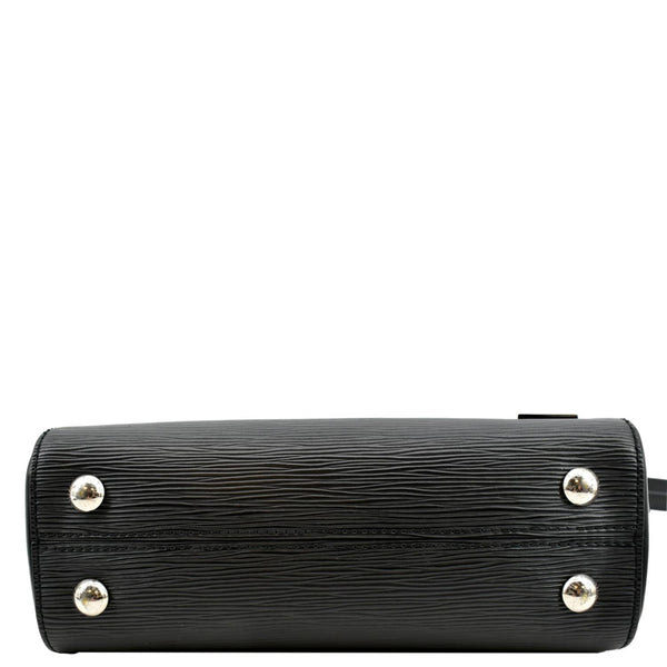 LOUIS VUITTON Cluny MM Epi Leather Shoulder Bag Black