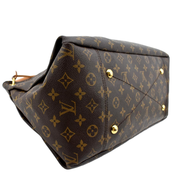 LOUIS VUITTON Artsy MM Monogram Canvas Hobo Bag Brown