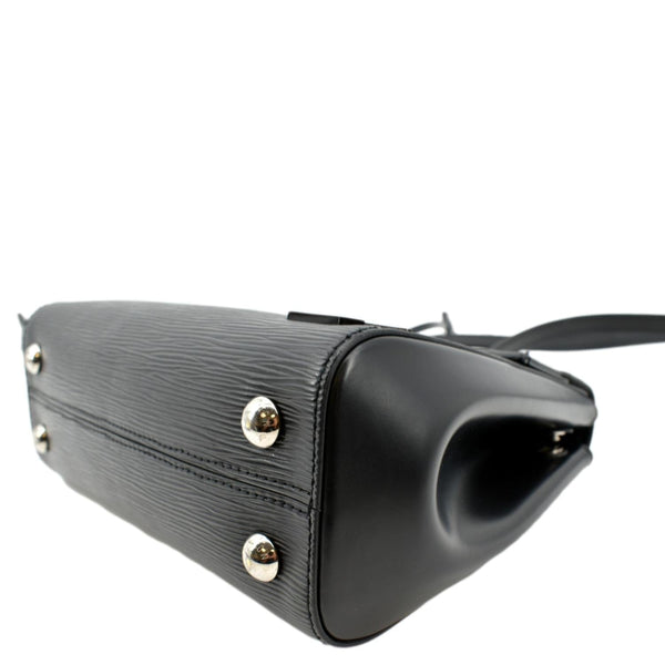 LOUIS VUITTON Cluny MM Epi Leather Shoulder Bag Black