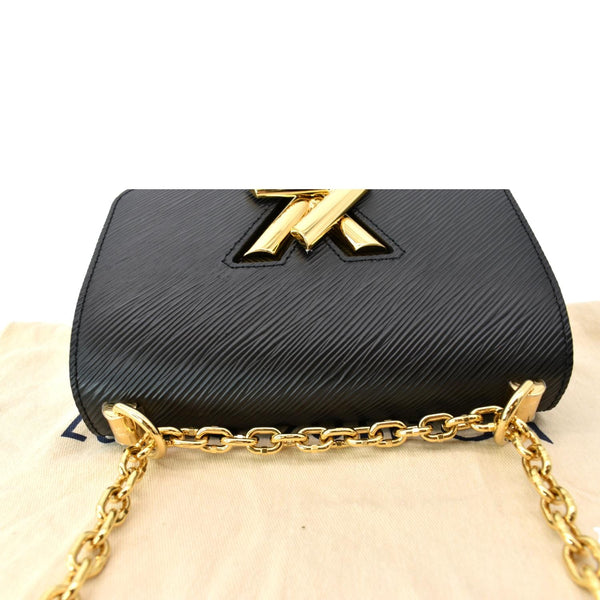 LOUIS VUITTON Twist PM Epi Leather Crossbody Bag Black