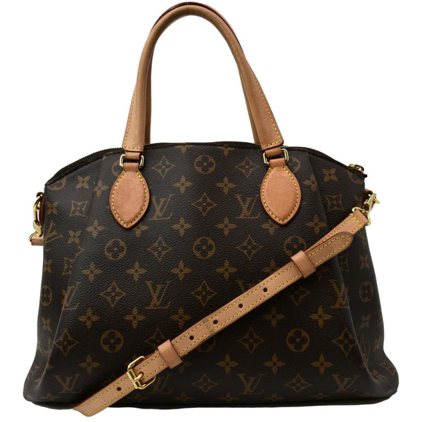 LOUIS VUITTON Women Rivoli PM Monogram Canvas Shoulder Bag Brown