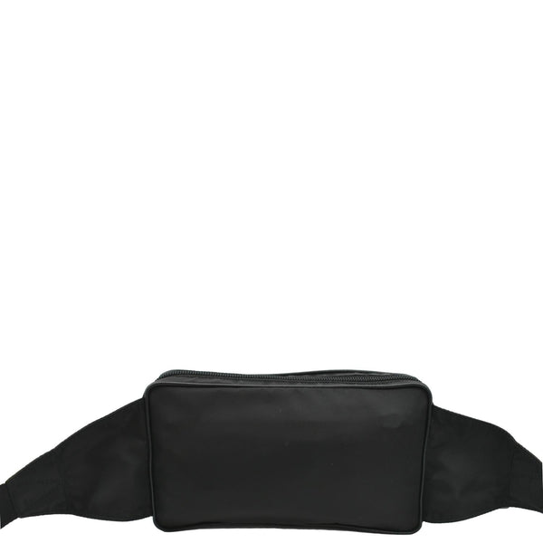 PRADA Re-Nylon Leather Belt Bag Black