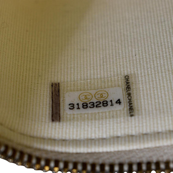 CHANEL Vanity Case Quilted Leather Crossbody Bag White