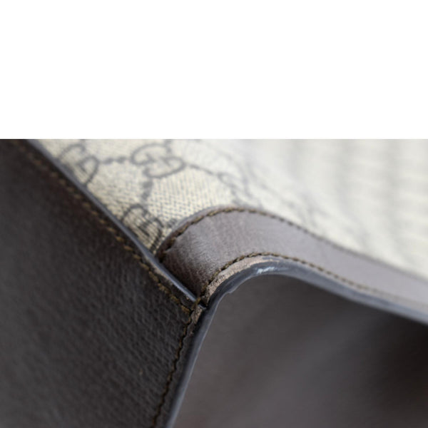 GUCCI Ophidia GG Vertical Supreme Monogram Web Tote Bag Brown 524536