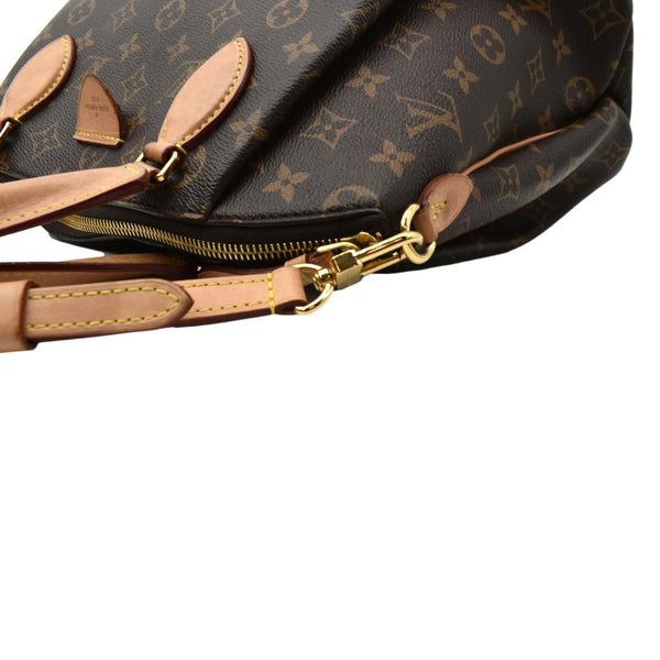 LOUIS VUITTON Women Rivoli PM Monogram Canvas Shoulder Bag Brown