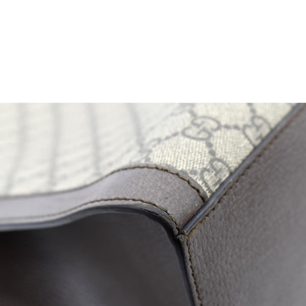 GUCCI Ophidia GG Vertical Supreme Monogram Web Tote Bag Brown 524536