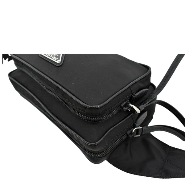 PRADA Re-Nylon Leather Belt Bag Black