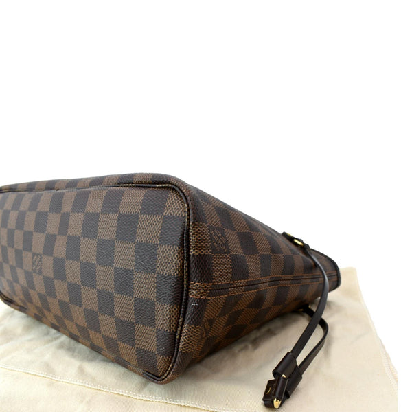 LOUIS VUITTON Neverfull PM Damier Ebene Shoulder Bag Brown