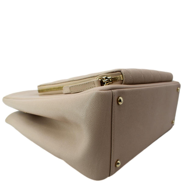 CHANEL Business Affinity Large Leather Shopping Tote Beige - Hot Deals