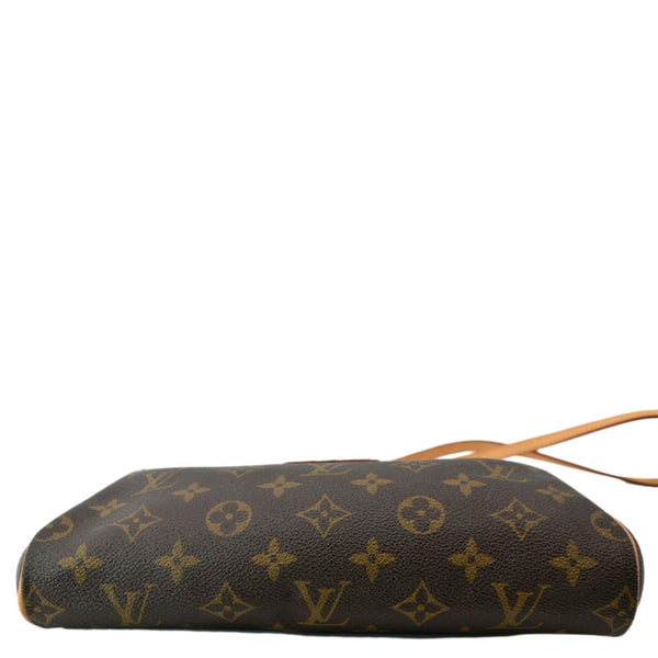 LOUIS VUITTON Eva Monogram Canvas Pochette Crossbody Bag Brown