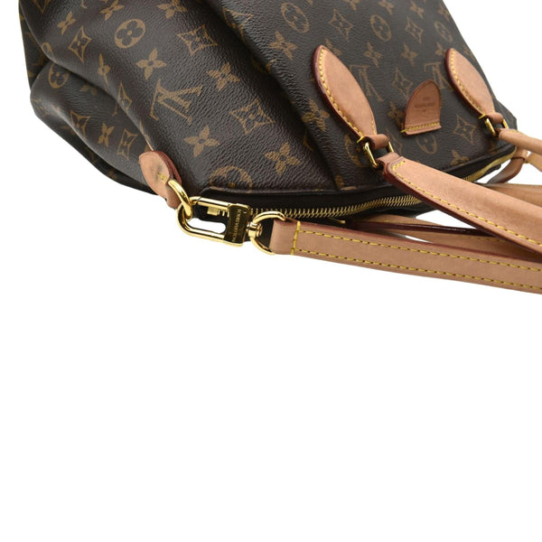 LOUIS VUITTON Women Rivoli PM Monogram Canvas Shoulder Bag Brown
