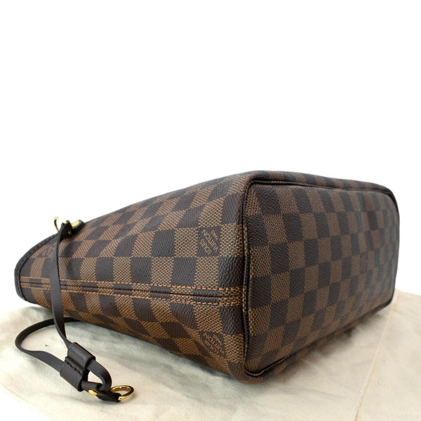 LOUIS VUITTON Neverfull PM Damier Ebene Shoulder Bag Brown