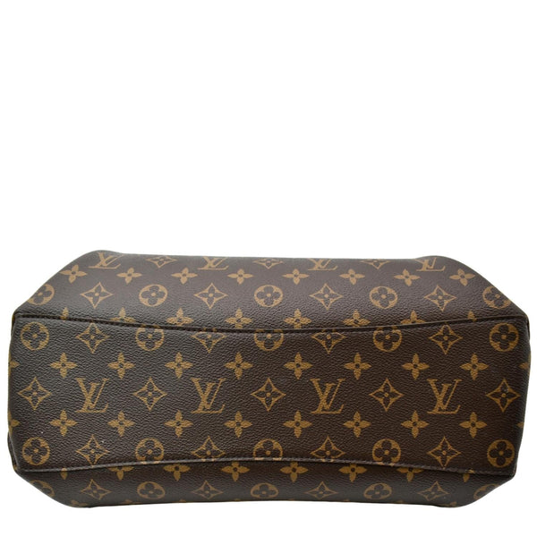 LOUIS VUITTON Women Rivoli PM Monogram Canvas Shoulder Bag Brown
