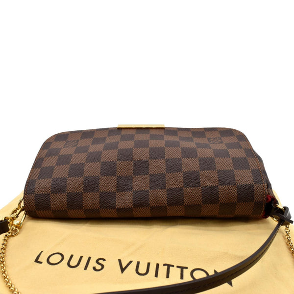 LOUIS VUITTON Favorite PM Damier Ebene Crossbody Bag Brown