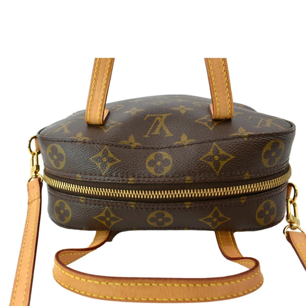 LOUIS VUITTON Spontini Monogram Canvas Shoulder Bag Brown