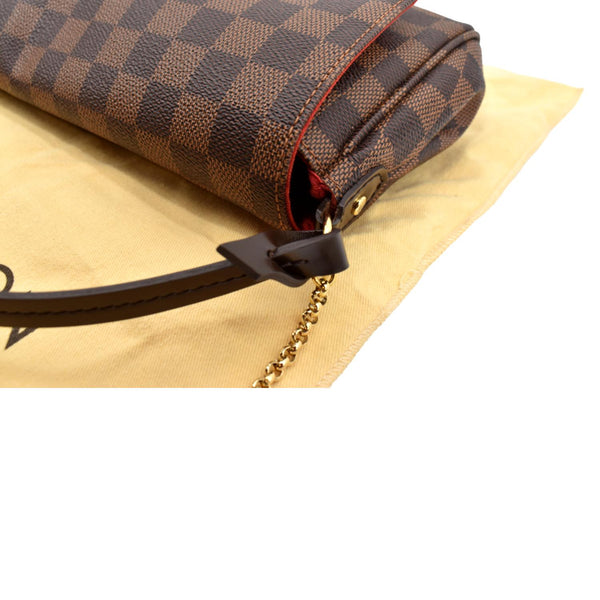 LOUIS VUITTON Favorite PM Damier Ebene Crossbody Bag Brown