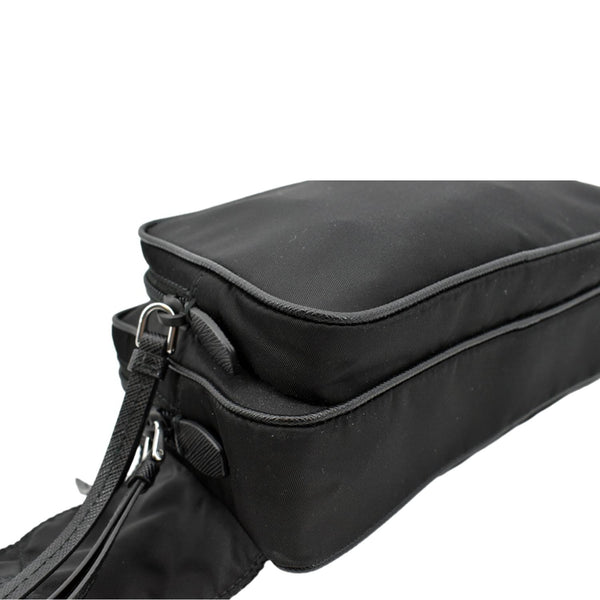 PRADA Re-Nylon Leather Belt Bag Black