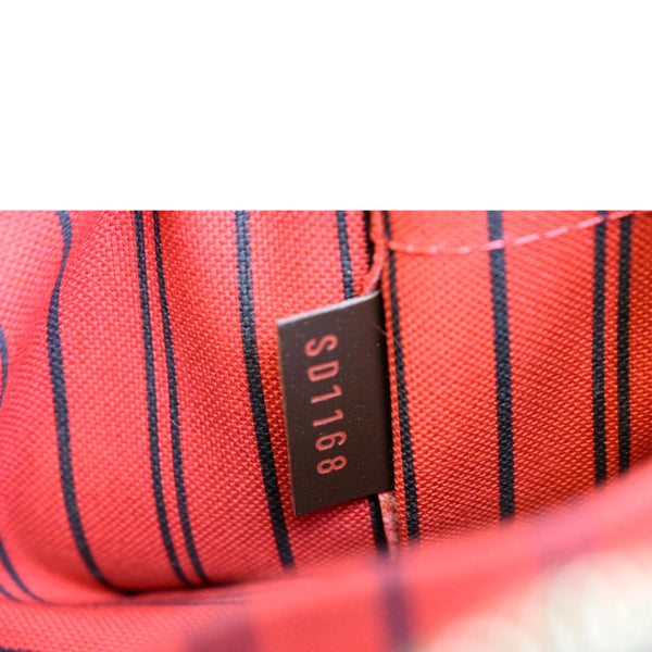 Louis Vuitton Neverfull Damier Ebene Pochette Pouch - Serial Number