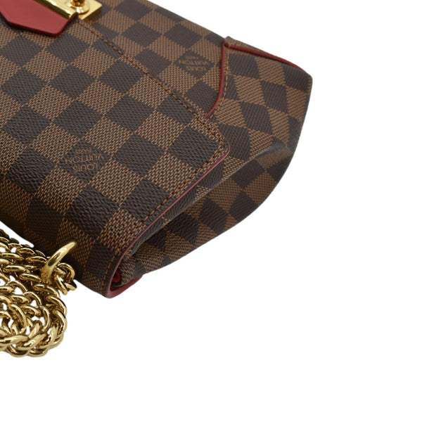 Louis Vuitton Caissa Chain Damier Ebene Shoulder Bag - Top Left