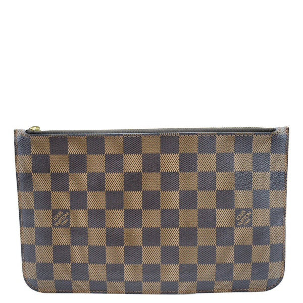 Louis Vuitton Neverfull Damier Ebene Pochette Pouch - Back