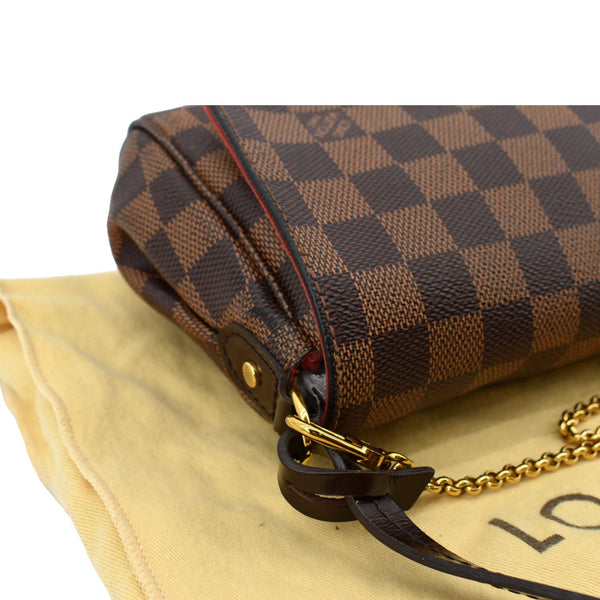 LOUIS VUITTON Favorite MM Damier Ebene Crossbody Bag Brown