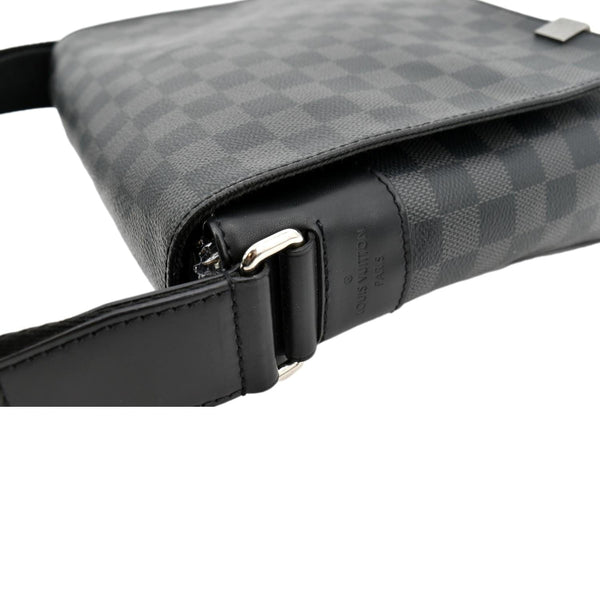 LOUIS VUITTON District PM Damier Graphite Messenger Bag Black