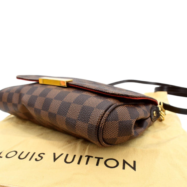 LOUIS VUITTON Favorite PM Damier Ebene Crossbody Bag Brown