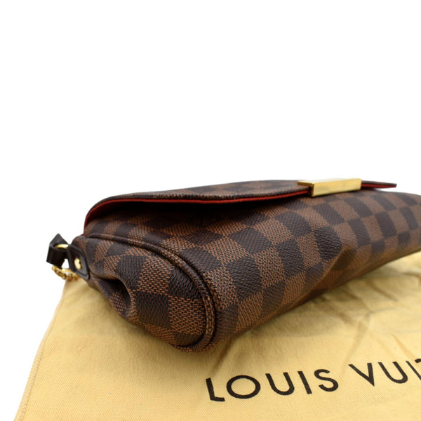 LOUIS VUITTON Favorite PM Damier Ebene Crossbody Bag Brown