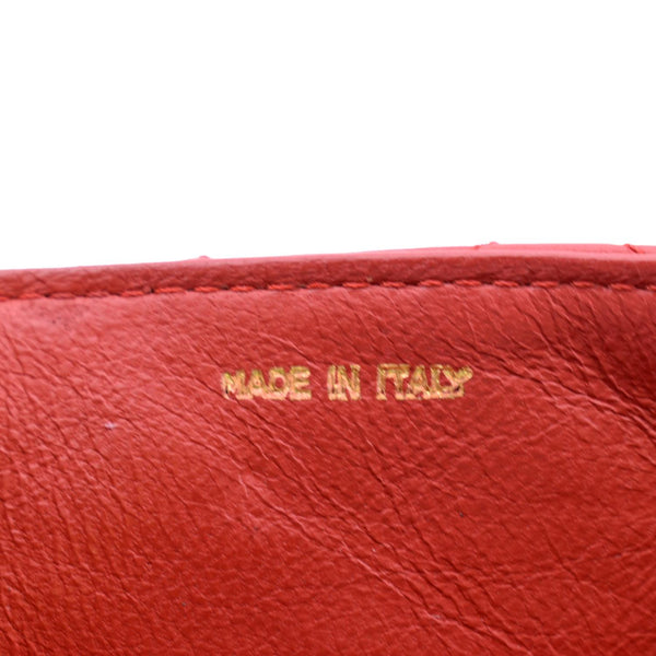 Chanel Vintage Flap Lambskin Leather Shoulder Bag Red - Made In Italy