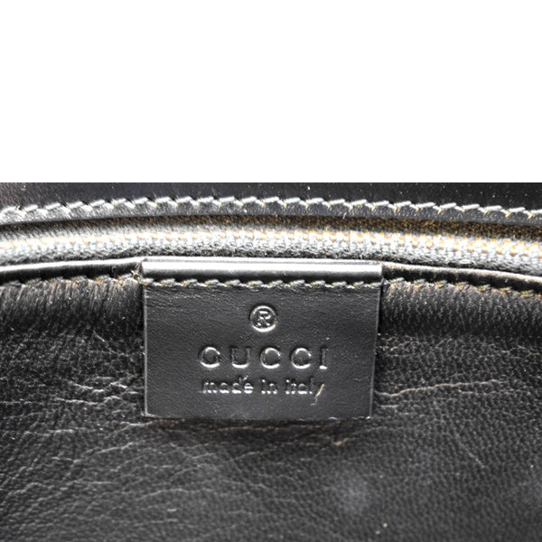 Gucci Lady Buckle Leather Clutch in Black Color - Made In Italy