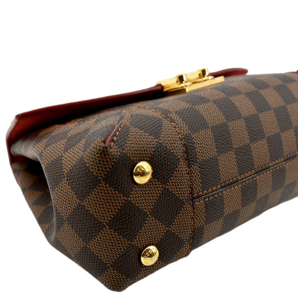 Louis Vuitton Caissa Chain Damier Ebene Shoulder Bag - Bottom Left