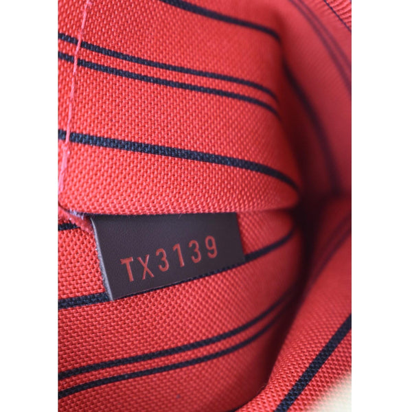 LOUIS VUITTON Neverfull Damier Ebene Pochette Wristlet Pouch Brown