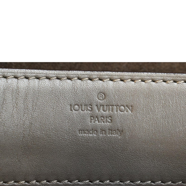 LOUIS VUITTON Louise Calfskin Leather Chain Shoulder Bag Taupe Brown