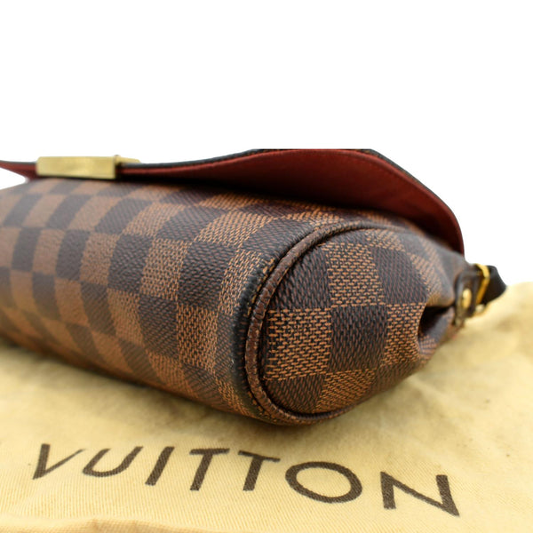 LOUIS VUITTON Favorite MM Damier Ebene Crossbody Bag Brown