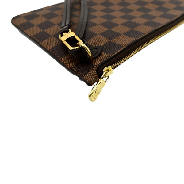 Louis Vuitton Neverfull Damier Ebene Pochette Pouch - Top Right