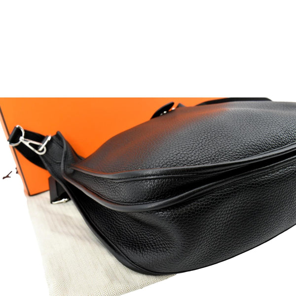 Hermes Evelyne GM Taurillon Clemence Crossbody Bag - Bottom Left