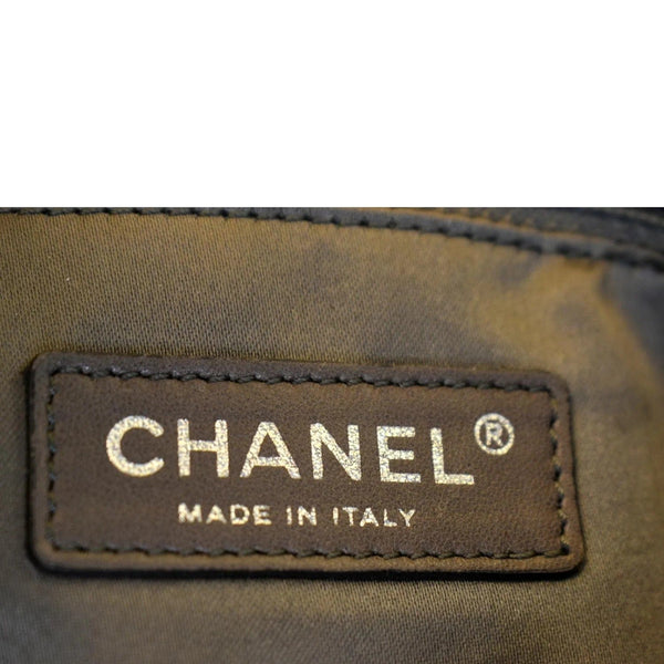 CHANEL Mix Medium Flap CC Crackled Calfskin Shoulder Bag Silver Gold