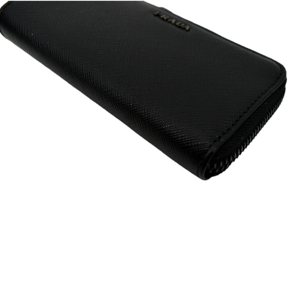 Prada Saffiano Leather Zip Pouch in Black Color - Bottom Right