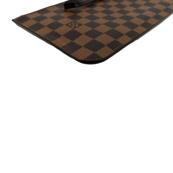 Louis Vuitton Neverfull Damier Ebene Pochette Pouch - Bottom Left