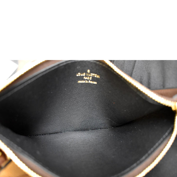 LOUIS VUITTON Monogram Canvas Trio Pouch Bag Brown