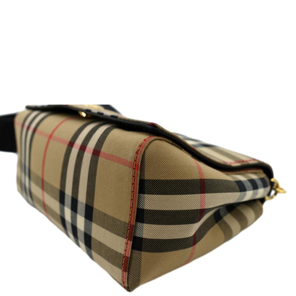 Burberry Hackberry Vintage Check Shoulder Bag Beige - Bottom Right