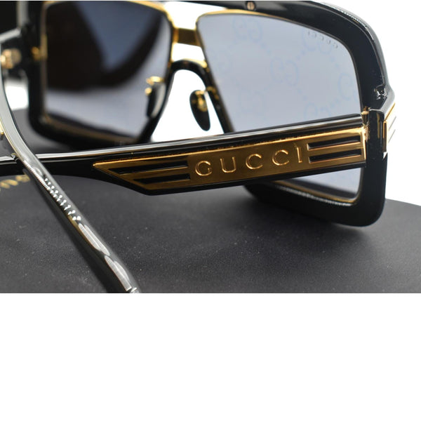 GUCCI GG0900S 001 Black Sunglasses Grey Mirrored Lens