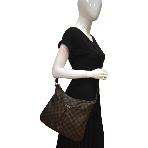 LOUIS VUITTON Bloomsbury GM Damier Ebene Shoulder Crossbody Bag Brown