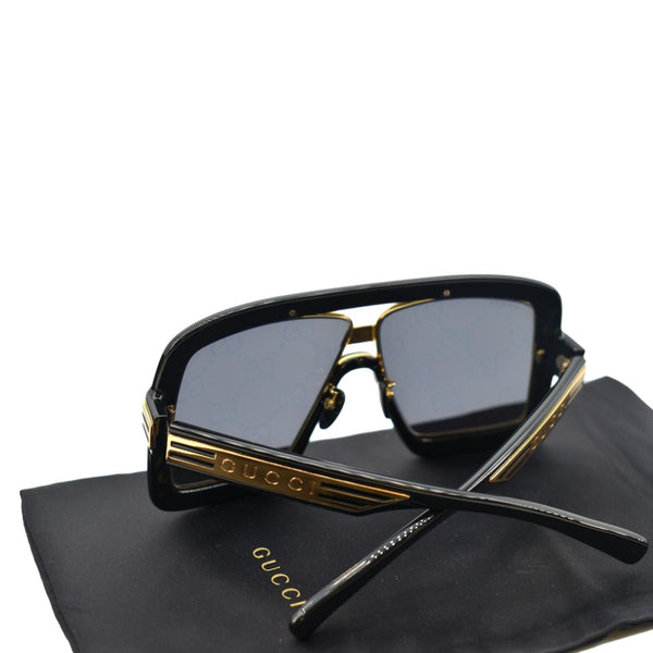 GUCCI GG0900S 001 Black Sunglasses Grey Mirrored Lens