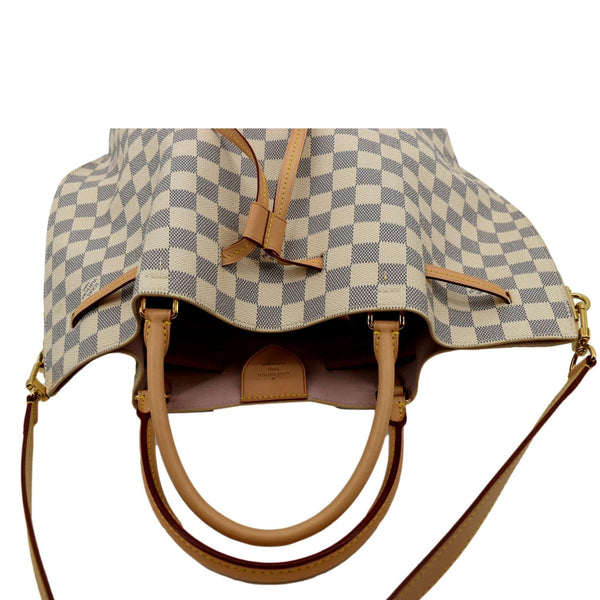 Louis Vuitton Girolata Damier Azur Shoulder Bag White - Top