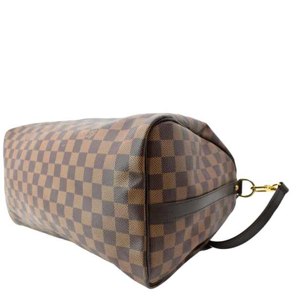 LOUIS VUITTON Speedy 35 Bandouliere Damier Ebene Shoulder Bag Brown