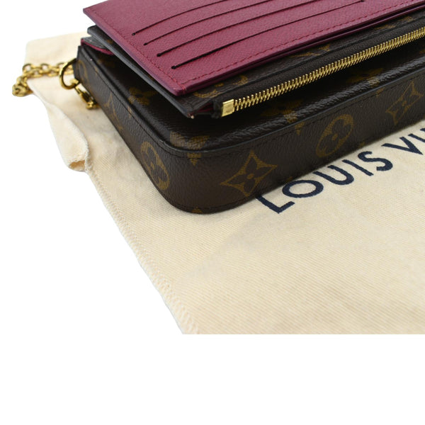 Louis Vuitton Felicie Monogram Canvas Crossbody Bag - Open Left Top