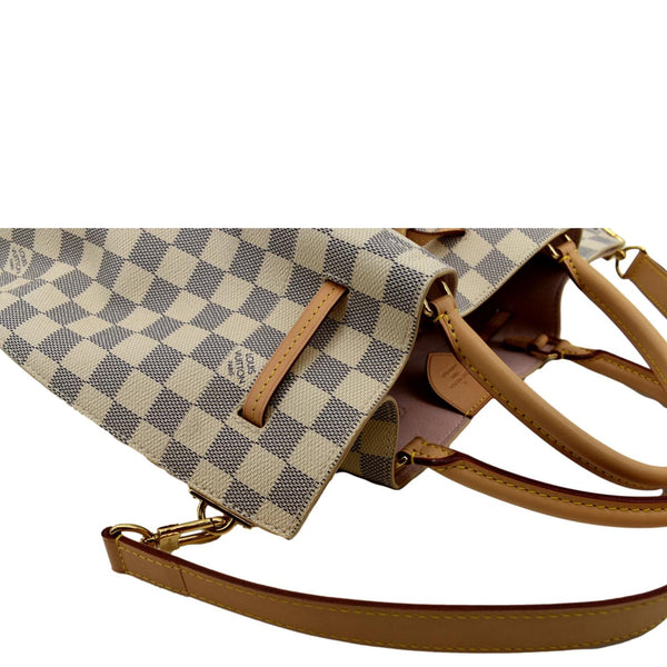 Louis Vuitton Girolata Damier Azur Shoulder Bag White - Top Right