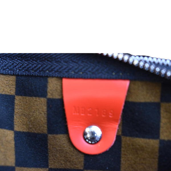 LOUIS VUITTON Speedy 30 Bandouliere Damier Shoulder Bag Black White