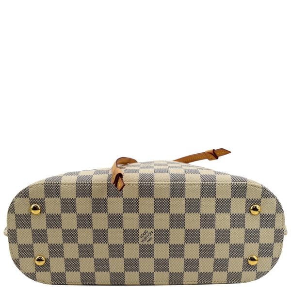 Louis Vuitton Girolata Damier Azur Shoulder Bag White - Bottom